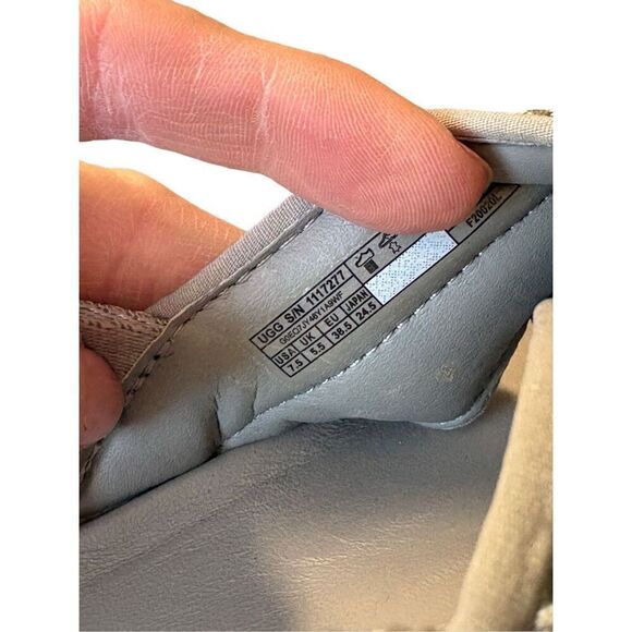 UGG Nella Mesh Platform Sandals Grey Size 7.5 - Picture 4 of 8